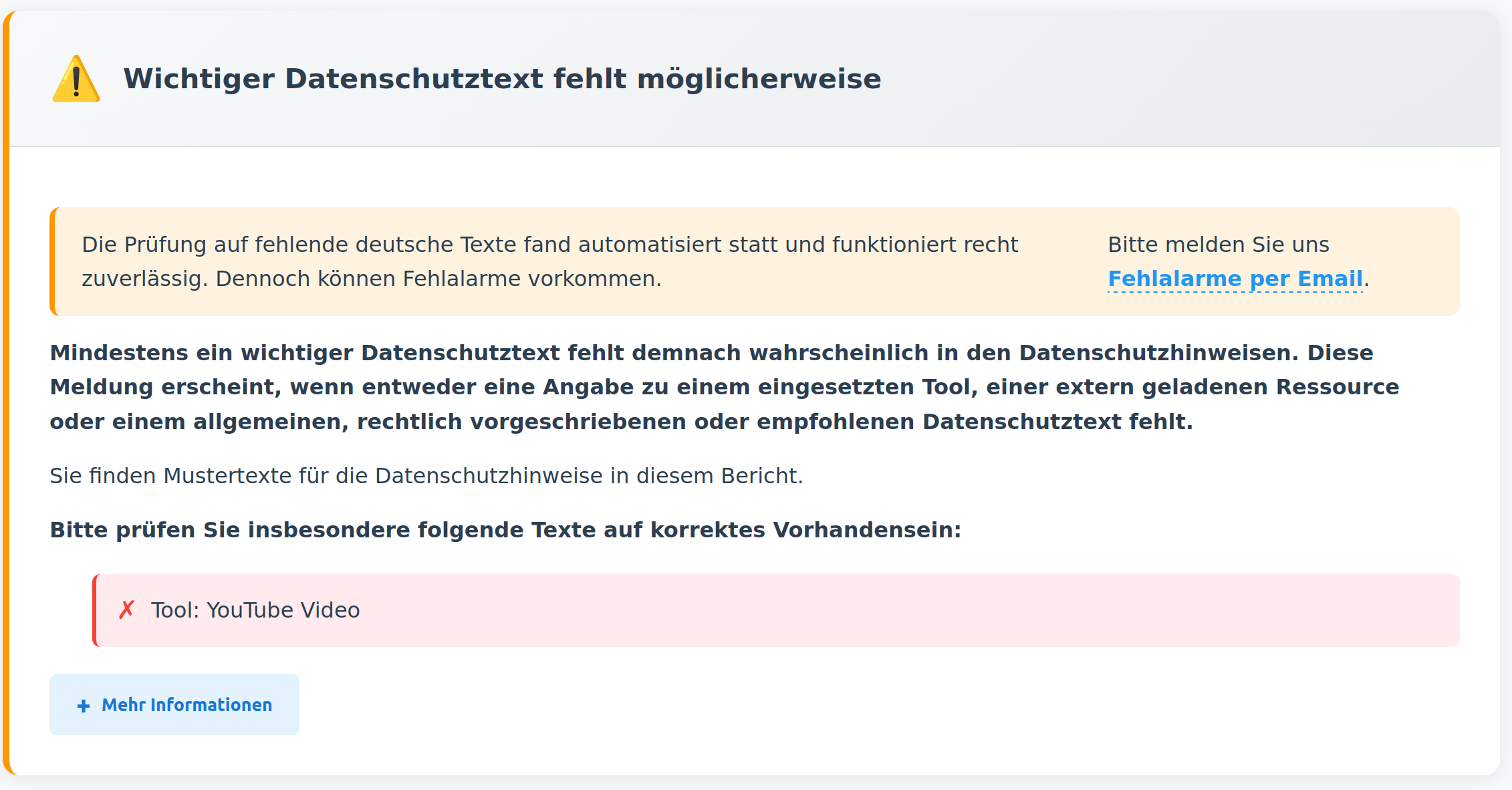 Weitere Befunde